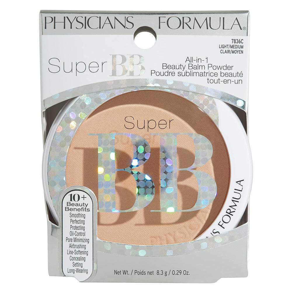 Physicians Formula split-face before and after showing pore-blurring benefit