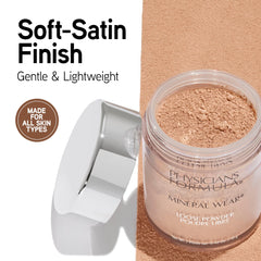 Physicians Formula close-up of powder texture highlighting smooth mineral finish