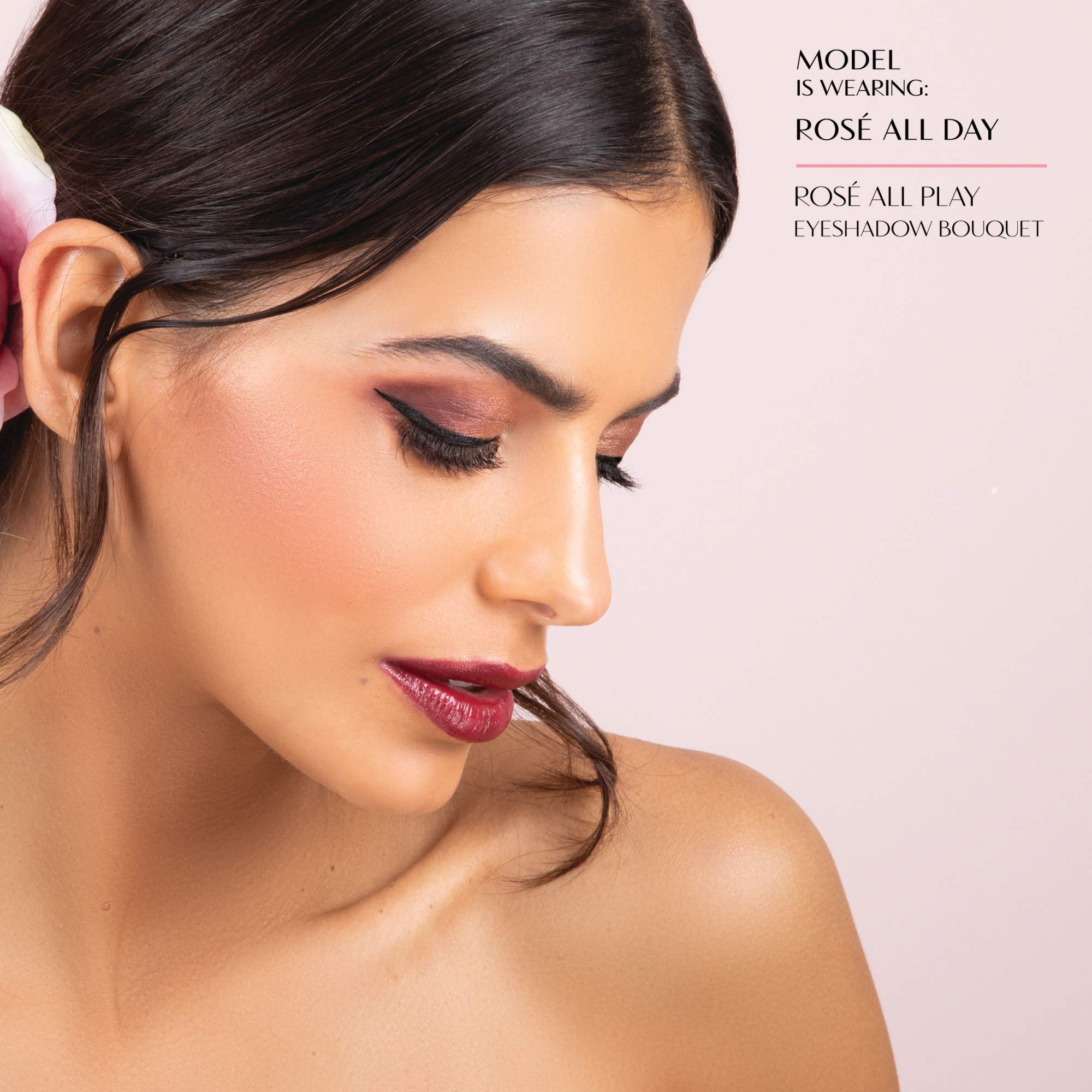 Physicians Formula evening eye look from palette featuring deep accents and intensified shimmer