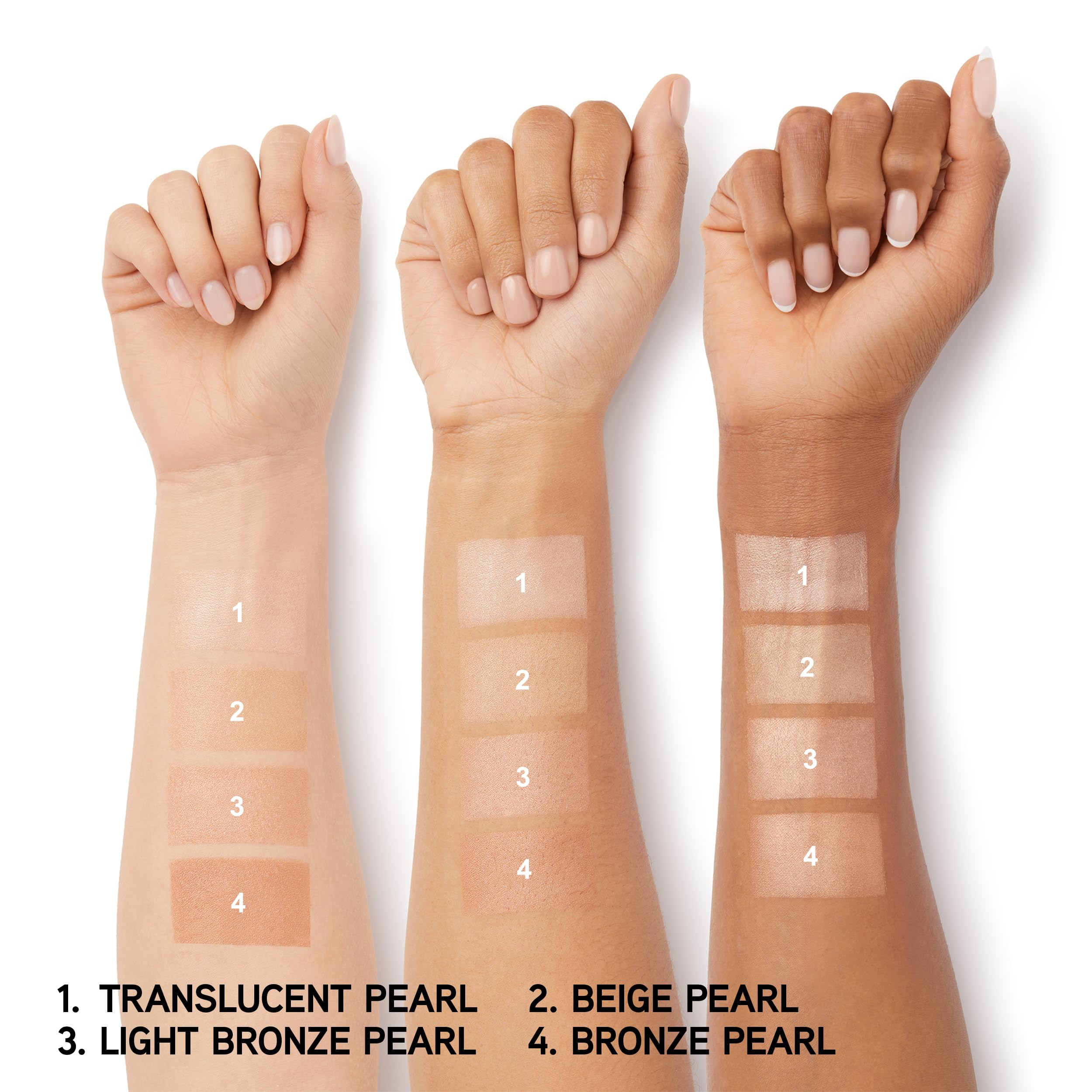 Physicians Formula close-up of pearl texture delivering silky smooth finish