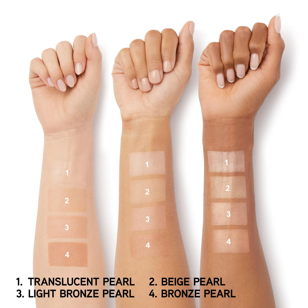 Physicians Formula close-up of pearl texture delivering silky smooth finish