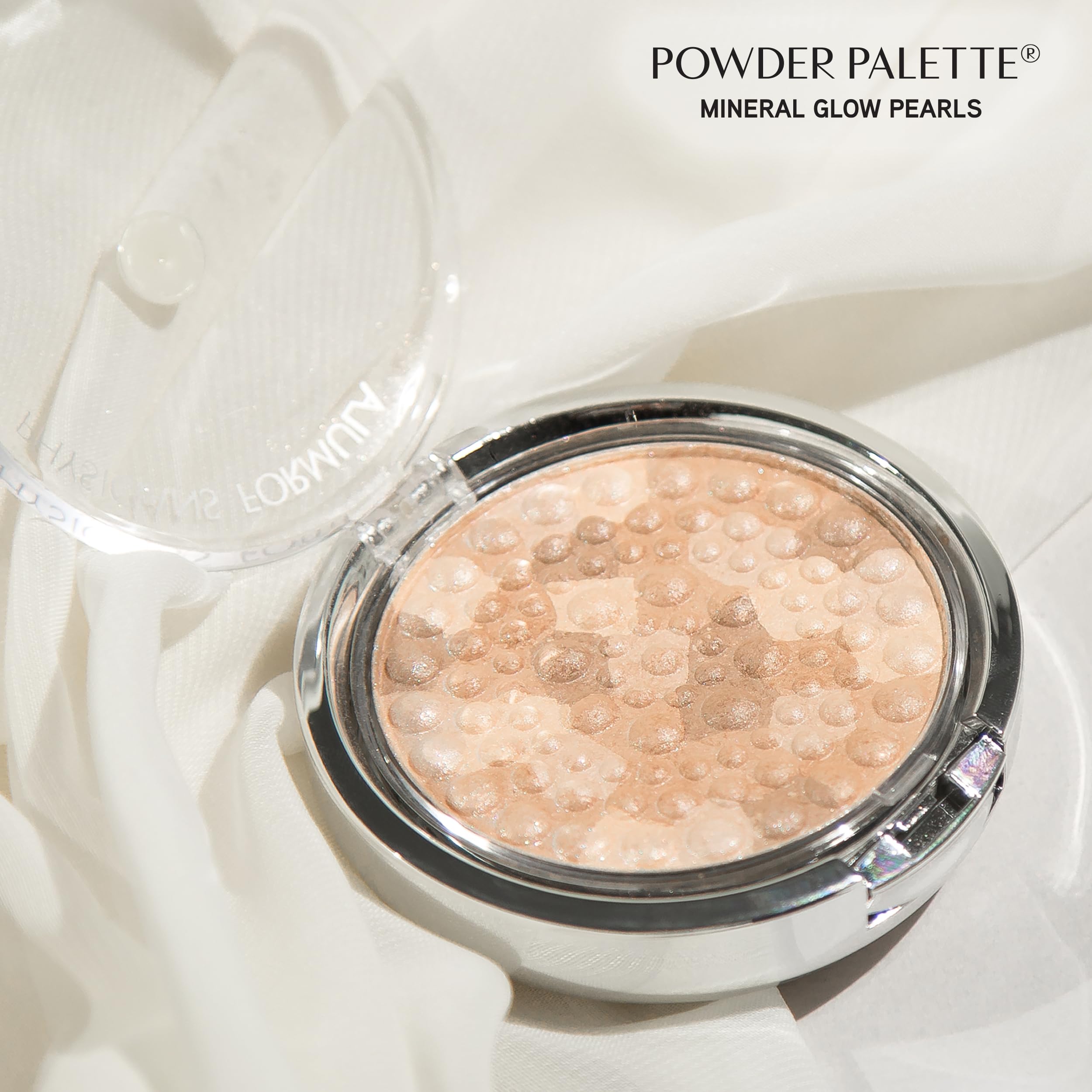 Physicians Formula compact in hand showing travel-friendly pocket size