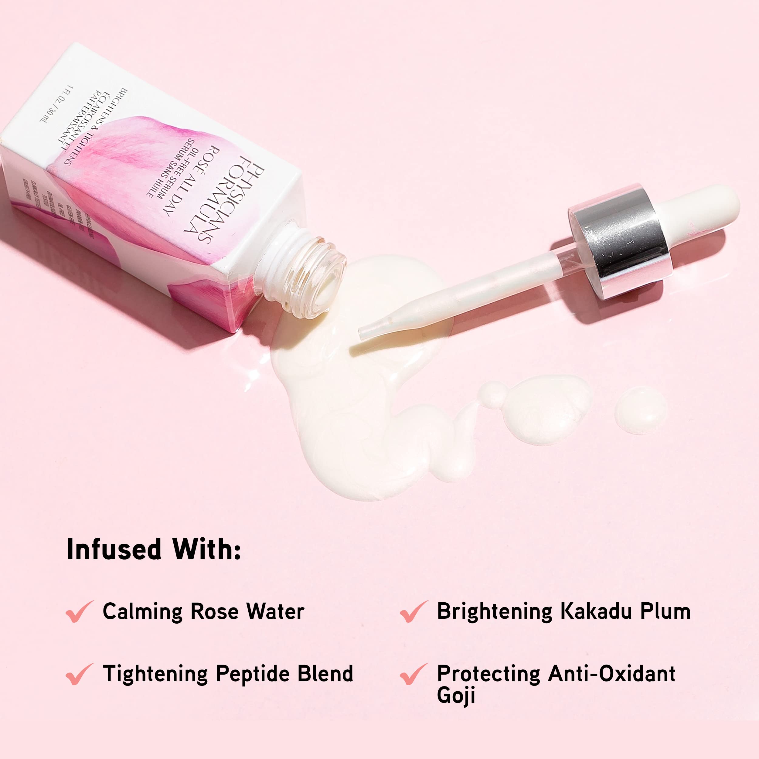 Physicians Formula ingredients display with Kakadu plum and goji illustrating antioxidant-rich benefits