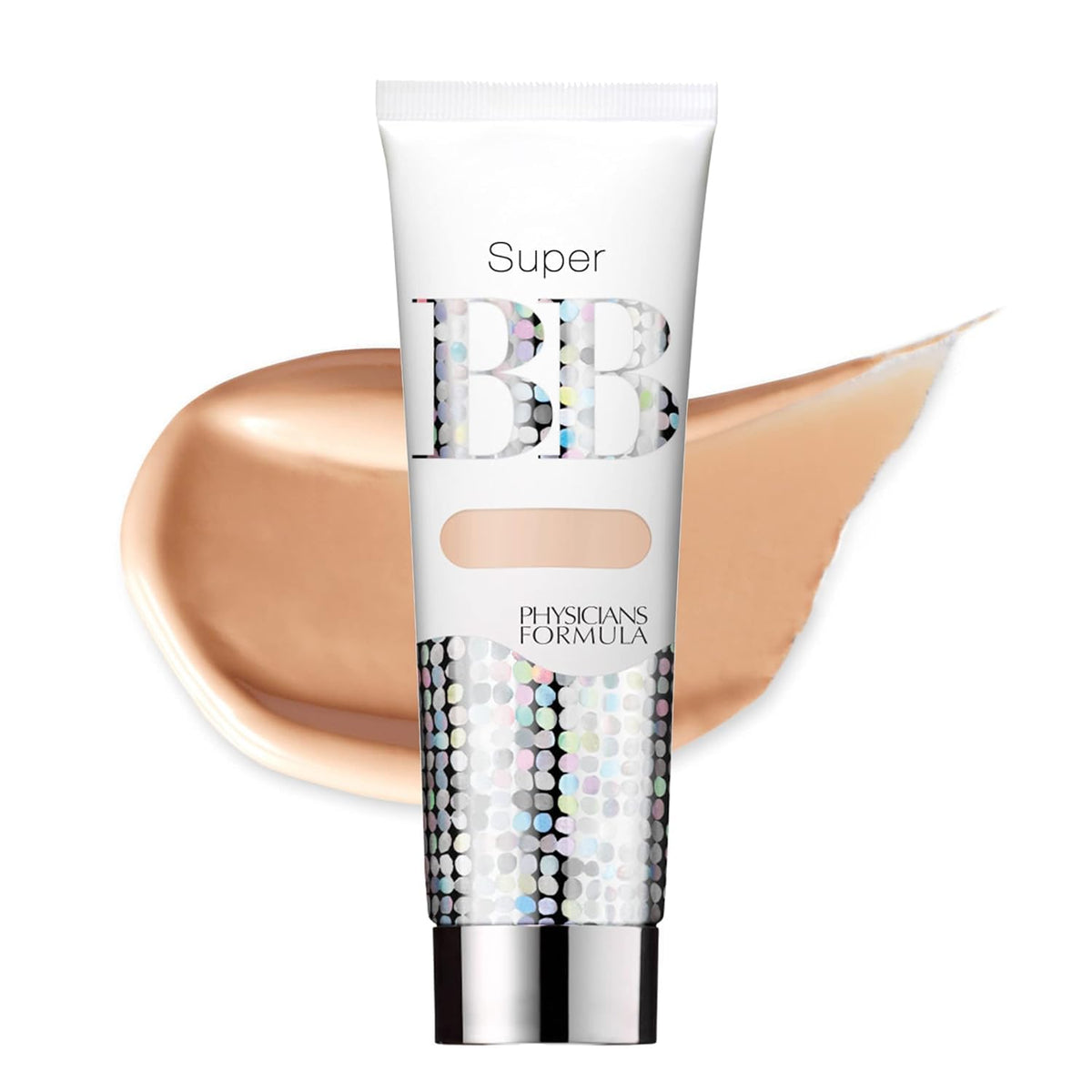 Physicians Formula tube front view showing shade and packaging benefit