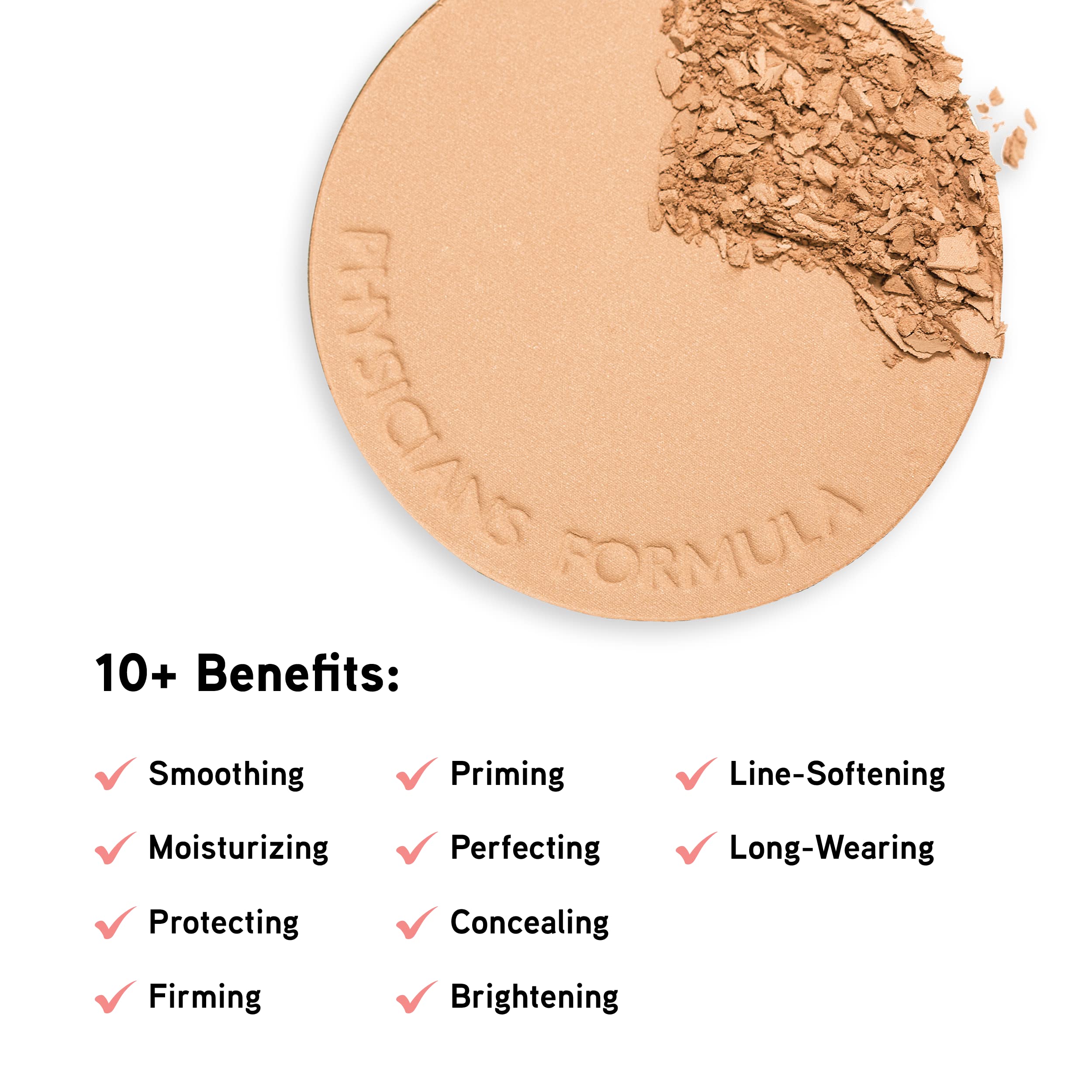 Physicians Formula detailed swirl texture of powder conveying soft-focus effect
