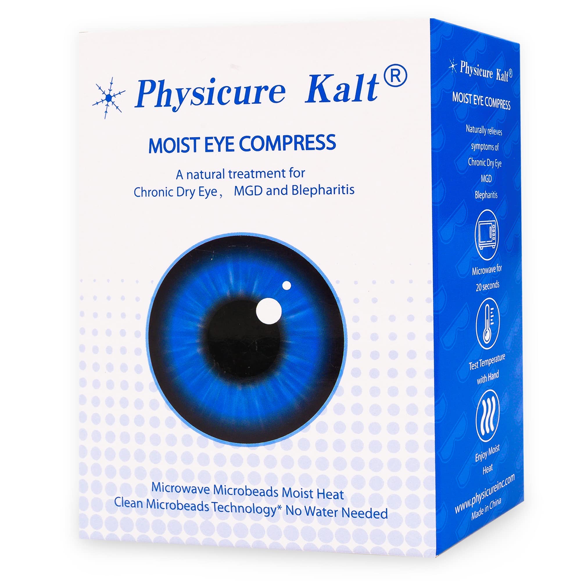 Physicure Kalt care label and materials indicating washable, reusable safety