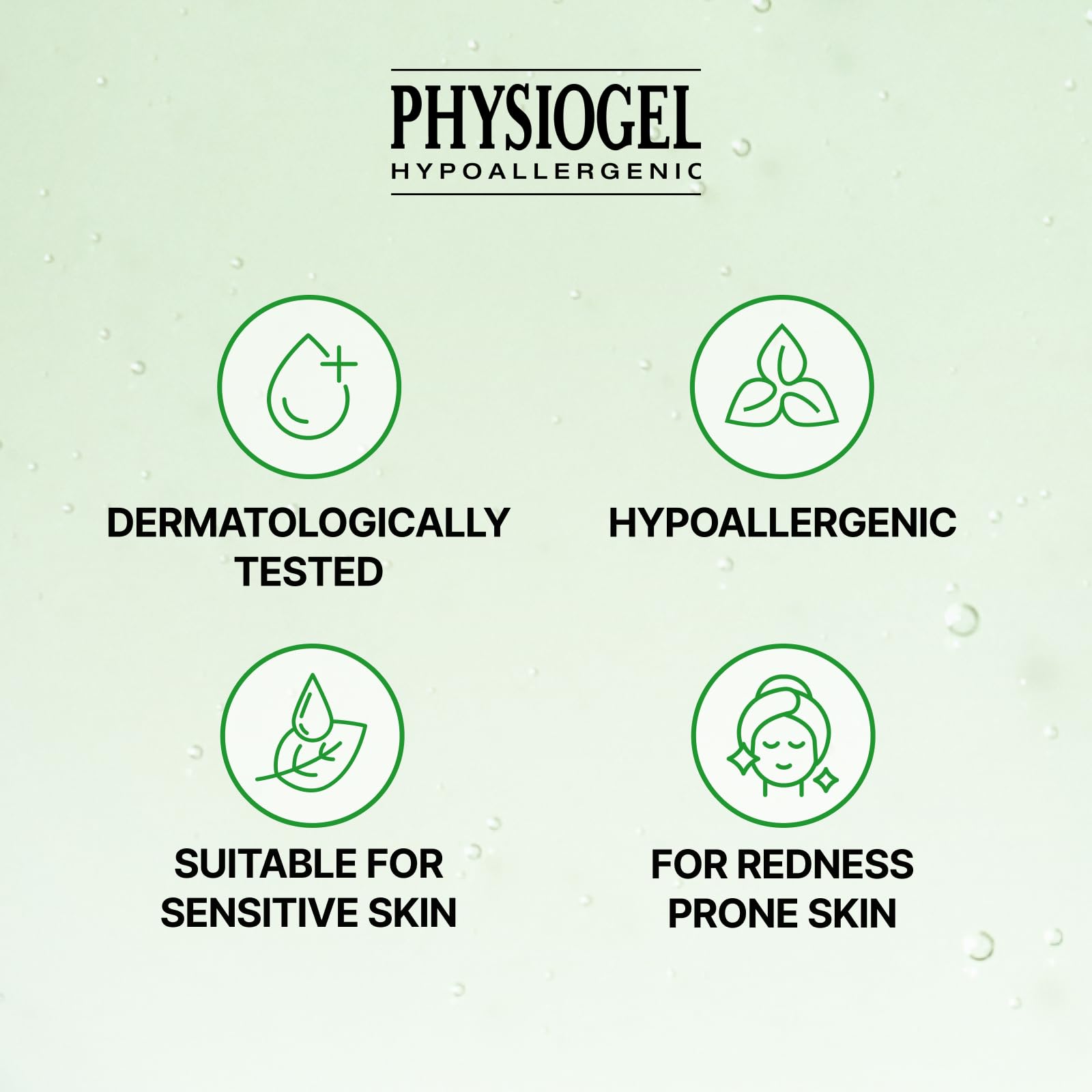 PHYSIOGEL on bathroom counter in lifestyle scene suggesting daily routine use