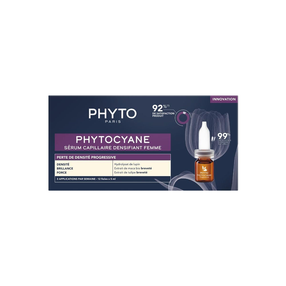 PHYTO twelve single-use vials neatly arranged to show one-month supply convenience