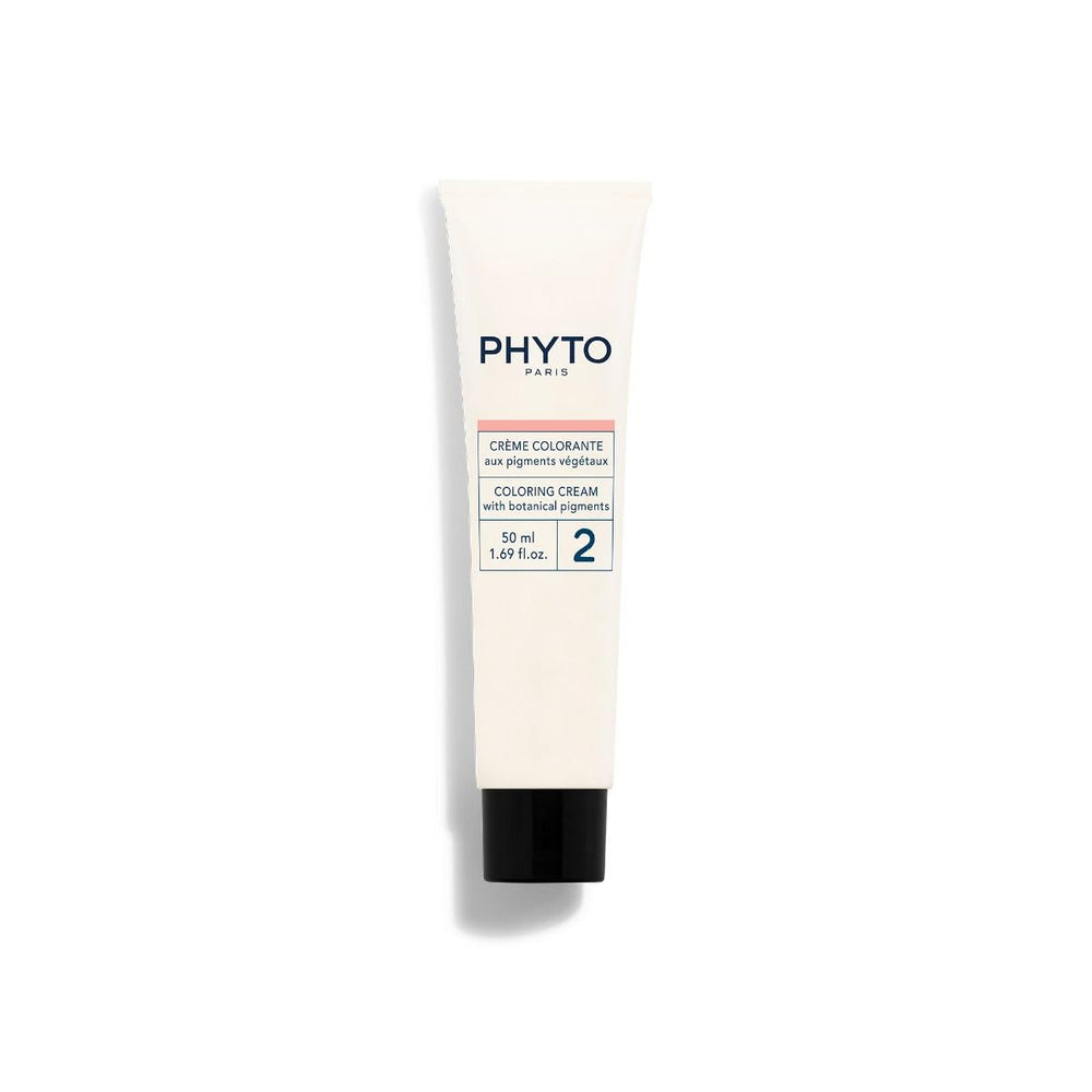 PHYTO finished light brown cappuccino hair showing shiny, even color