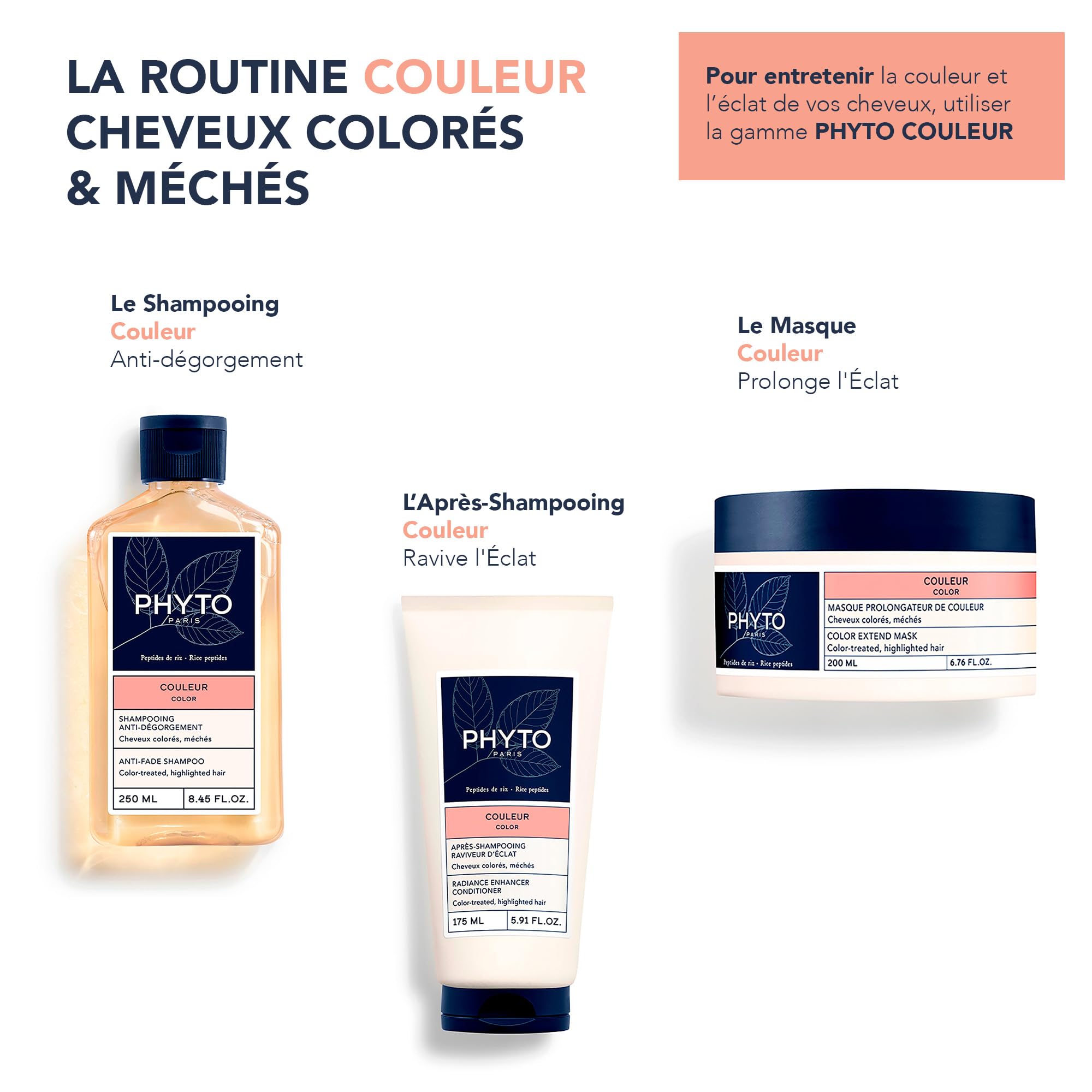 PHYTO application on hair demonstrating easy at-home root-to-tip coverage