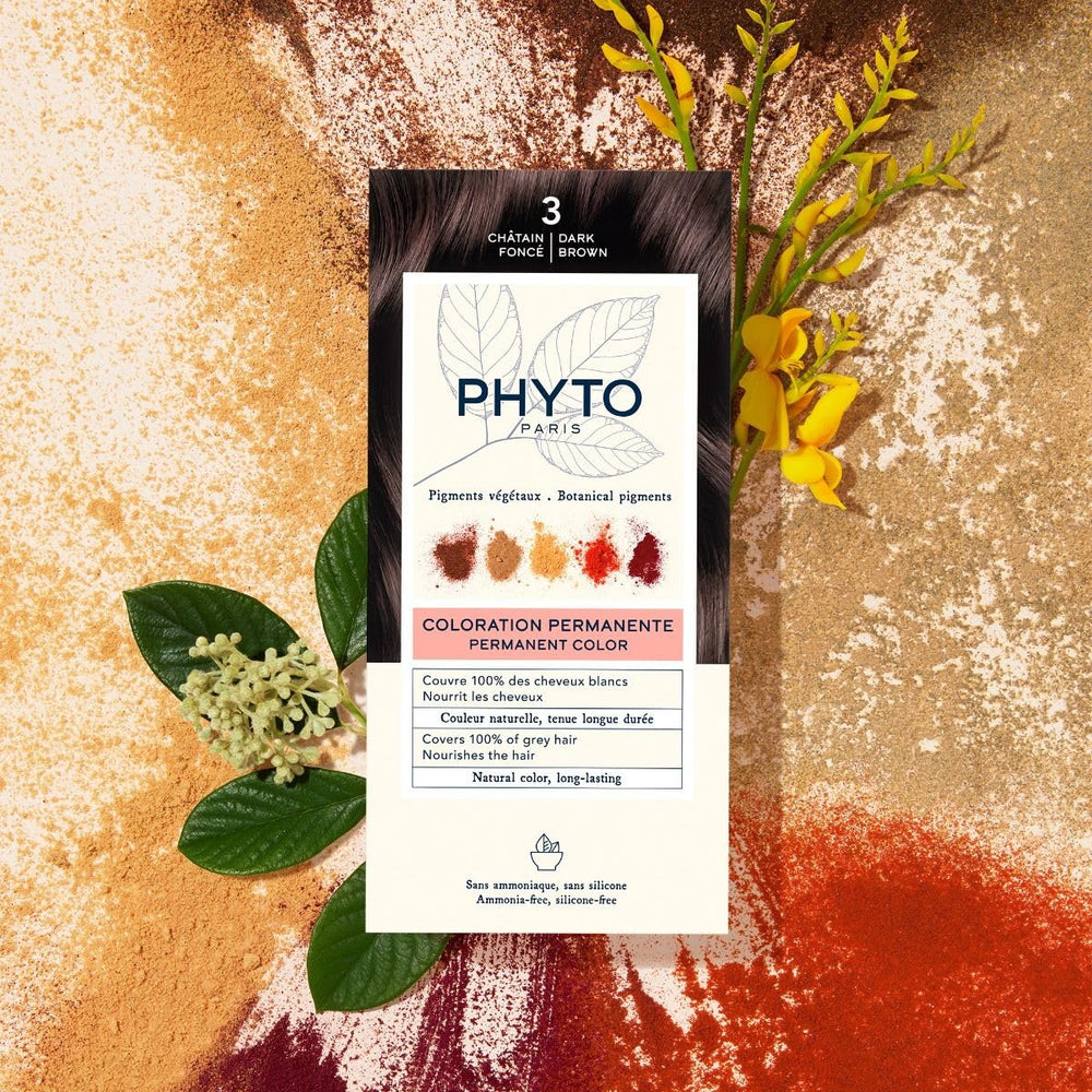 PHYTO color cream texture close-up showing smooth applicator consistency