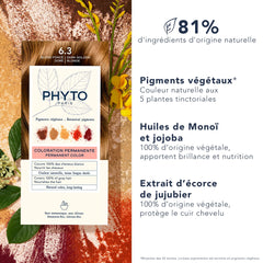 PHYTO developer bottle displayed to show controlled mixing and lift