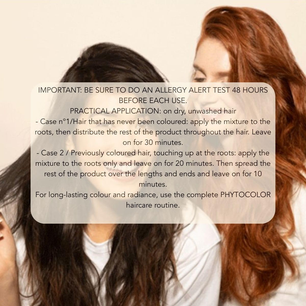 PHYTO developer bottle and cream beside ruler for size and scale reference