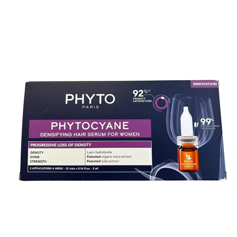 PHYTO close-up of serum texture highlighting lightweight botanical finish and shine