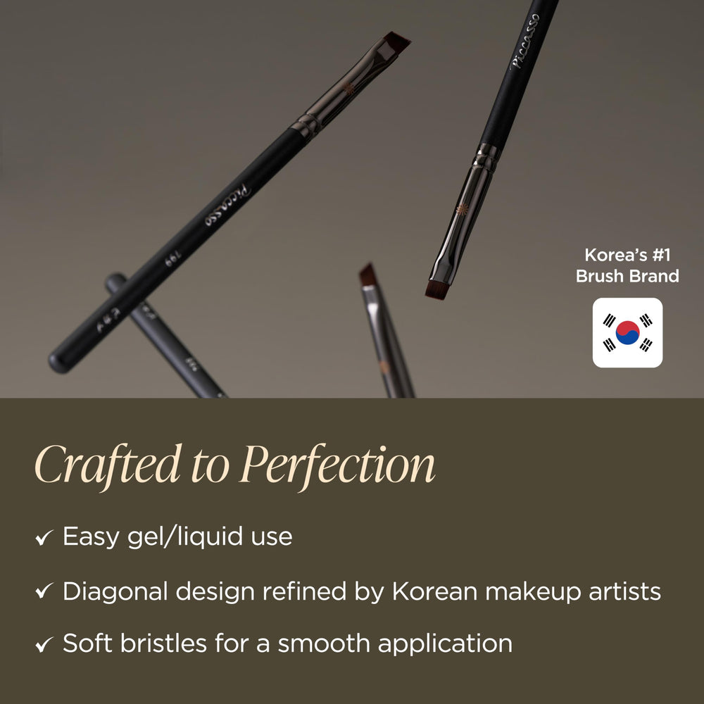 Piccasso 798 used along lash line demonstrating precise tightlining control