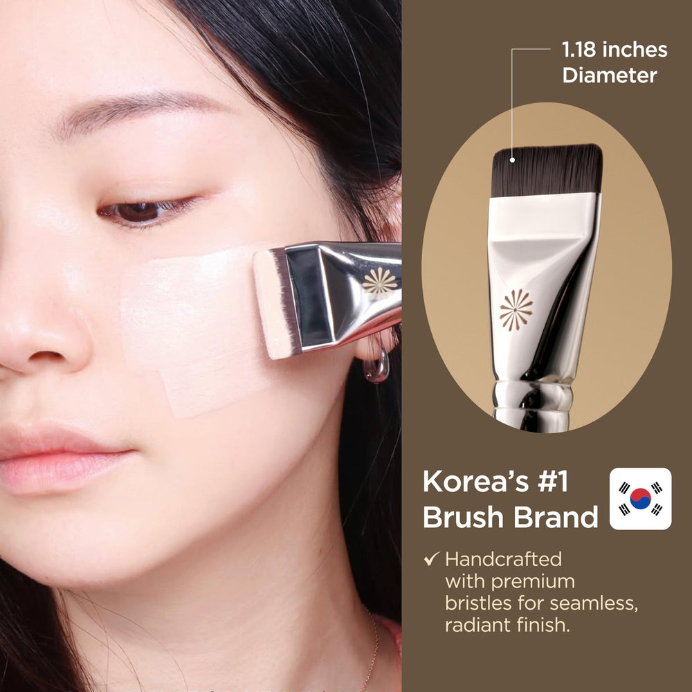 Piccasso FB11 synthetic bristles texture delivering smooth, even coverage