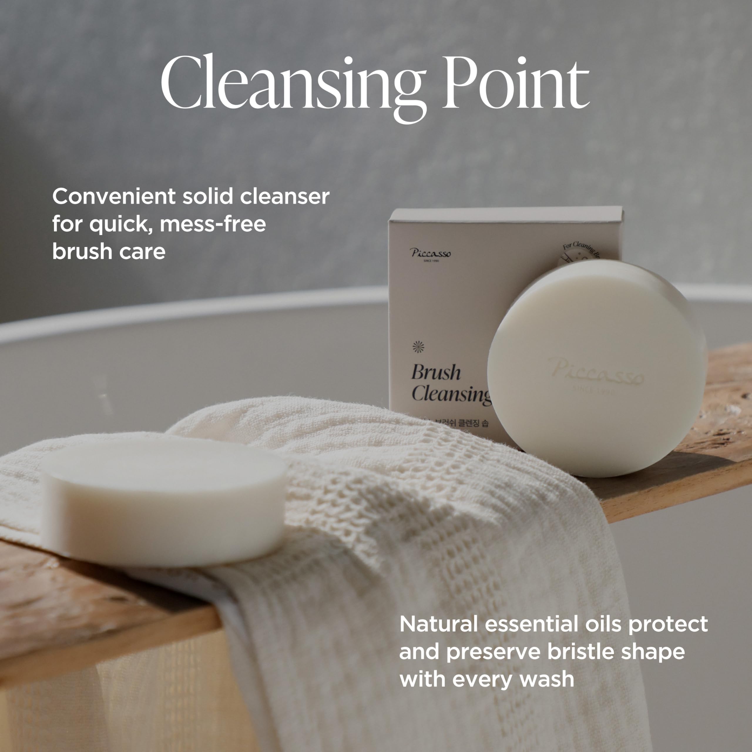 Piccasso soap stored in case, protects bar and simplifies travel storage