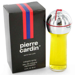 Pierre Cardin front packaging showing bottle and retail box, highlights designer quality