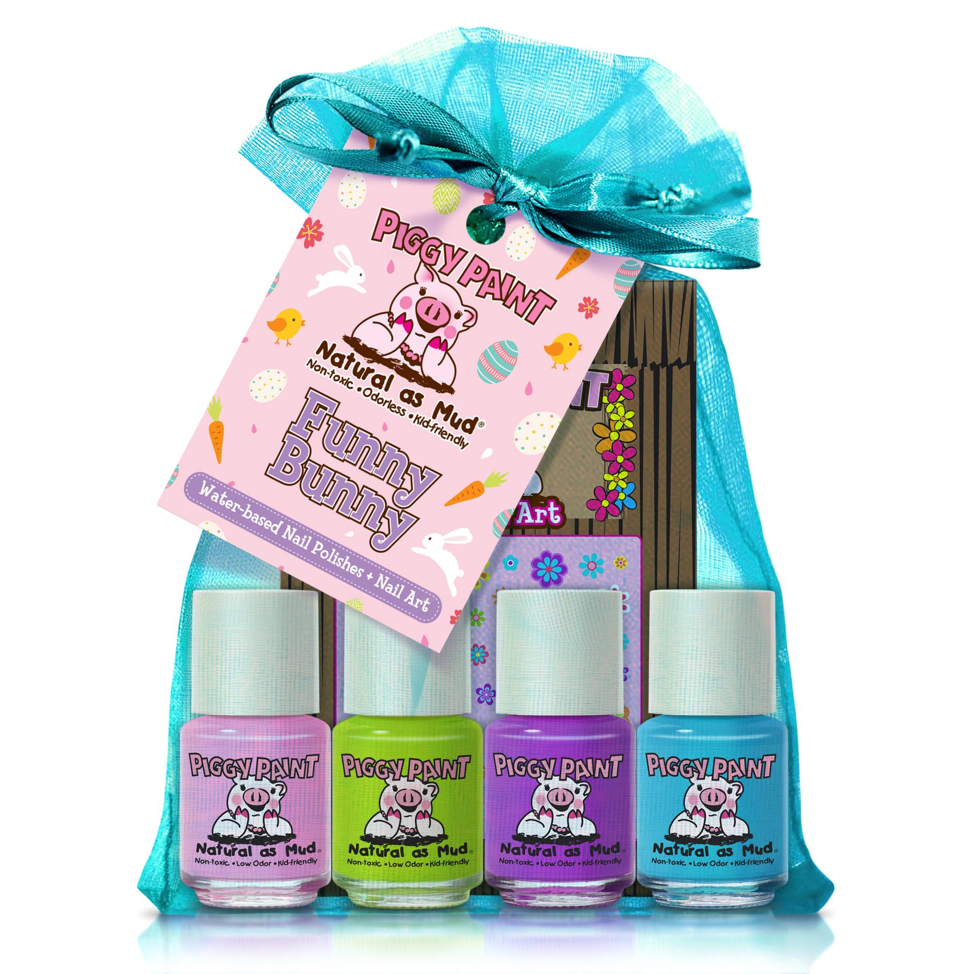 Piggy Paint front packaging showing kit contents and kid-friendly design