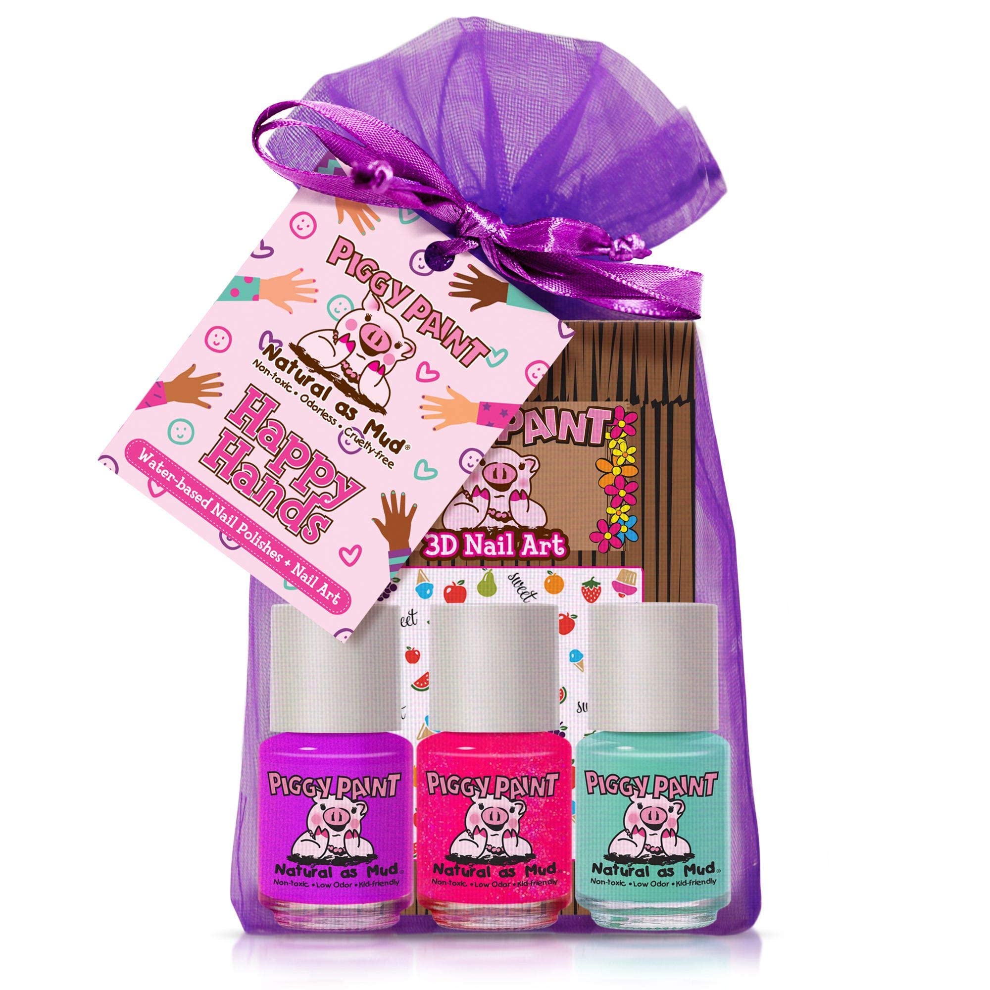 Piggy Paint front packaging showing kit contents and cheerful colors