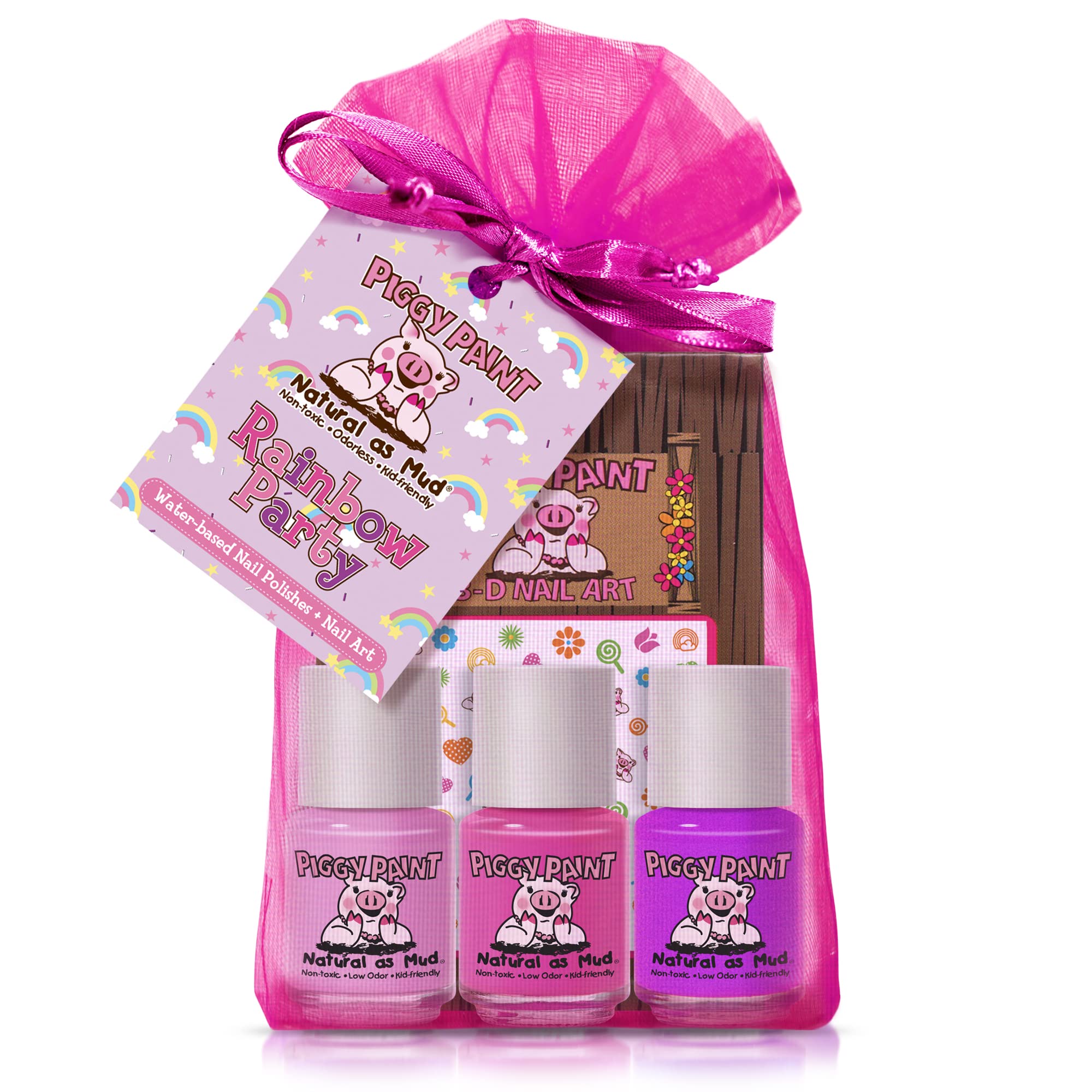 Piggy Paint front packaging showing kit contents and playful branding for safe fun