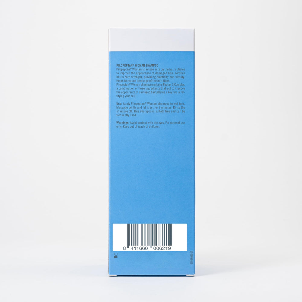 Pilopeptan next to a ruler showing 250 ml scale for clear size benefit