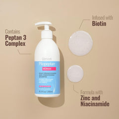 Pilopeptan creamy foam texture demonstrating gentle lather for softness