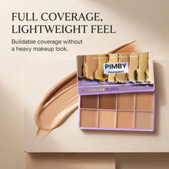 Pimby Foundation open tube revealing creamy texture for smooth blending benefit