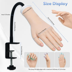 Pinemajer adjustable clamp stand attached to desk for stable hands-free practice
