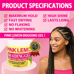 PINK LEMON gel sheen close-up displaying high shine finish
