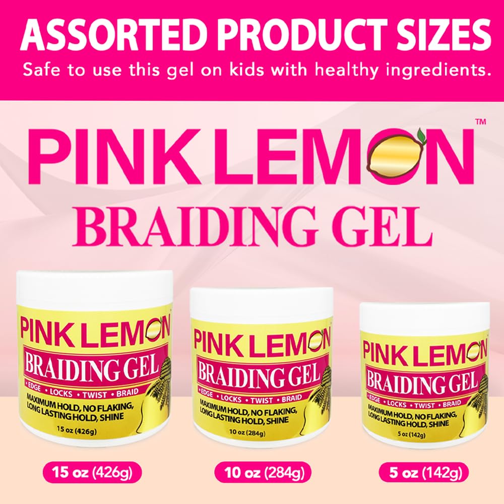 PINK LEMON three sizes displayed for choice and value