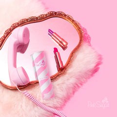 Pink Sugar box and label close-up showing Italian-made detail and clear brand identity benefits clarity