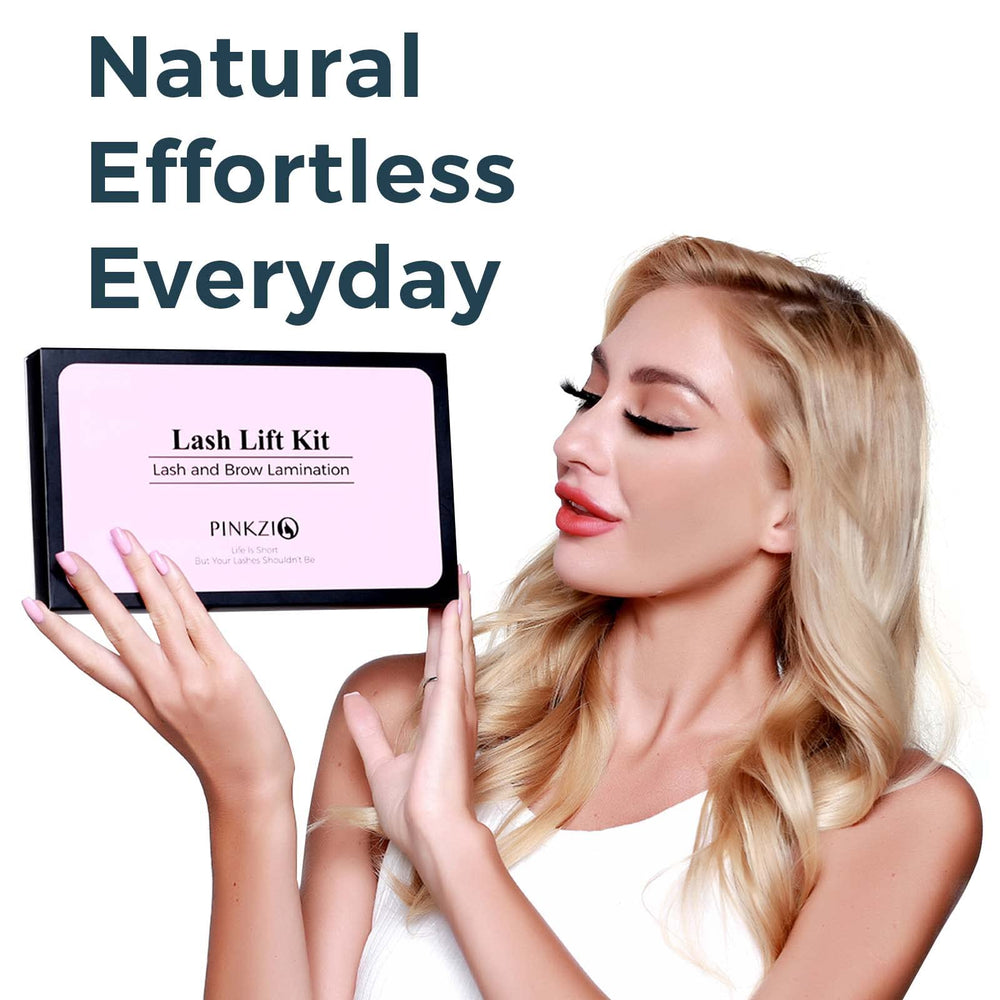 PINKZIO perm and neutralizer bottles label view, professional formulas for consistent lifts benefit