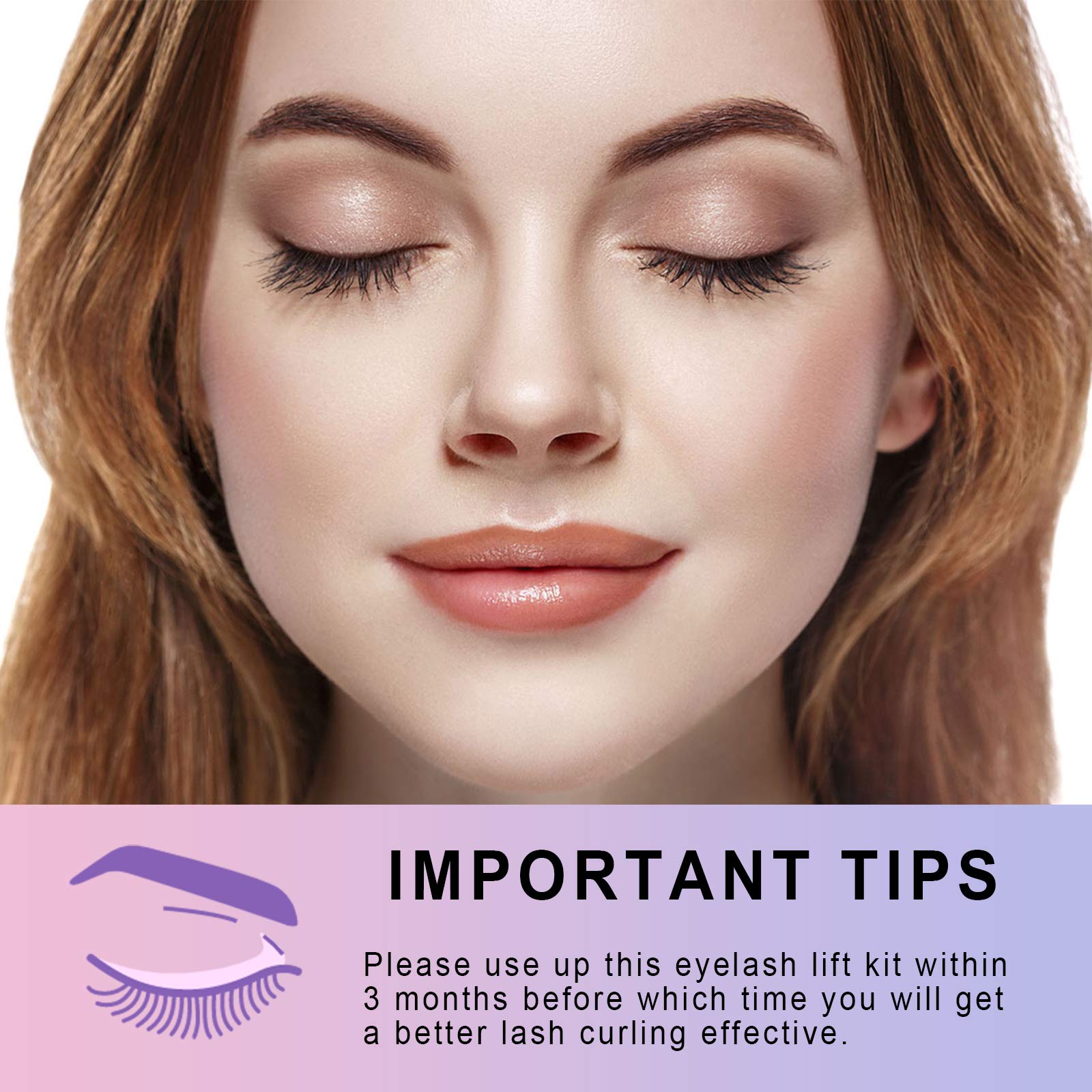 PINKZIO lash lift being performed in a salon setting, professional finish for special events benefit