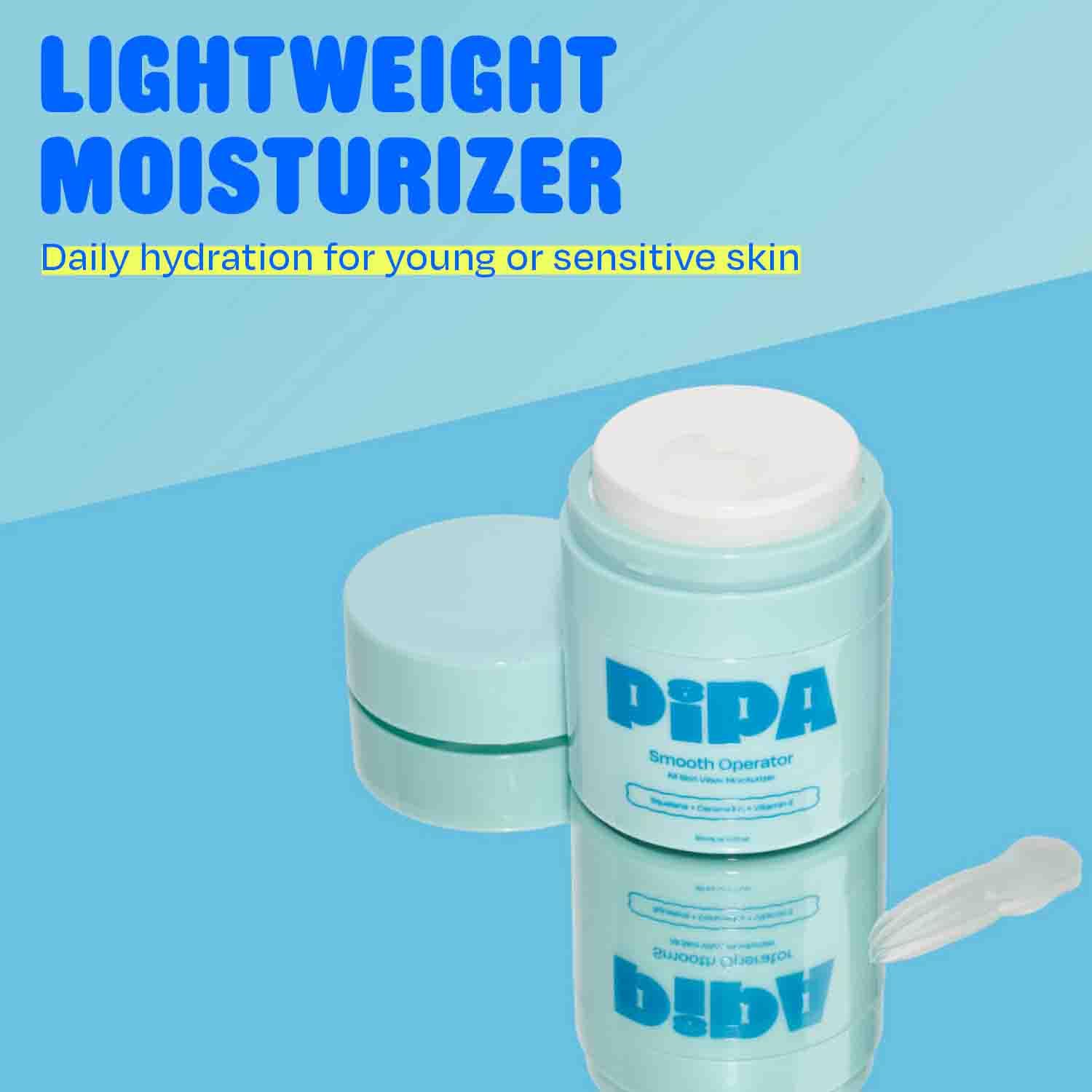 Pipa pump dispensing cream demonstrating easy child-friendly use and controlled amount