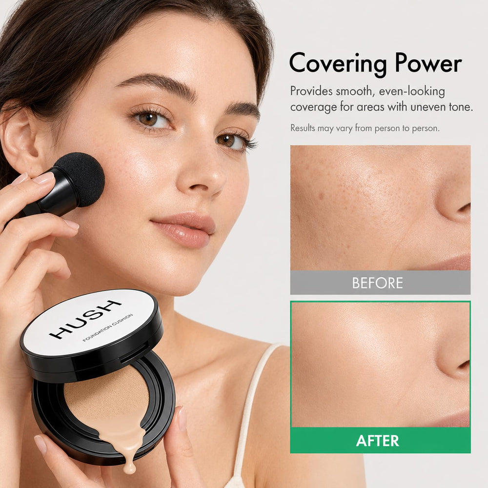 PIQIQEQ applying cushion with patting motion for natural blended coverage