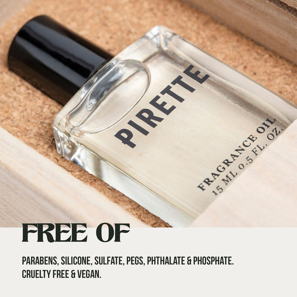 PIRE TTE bottle held in hand showing compact size and travel convenience