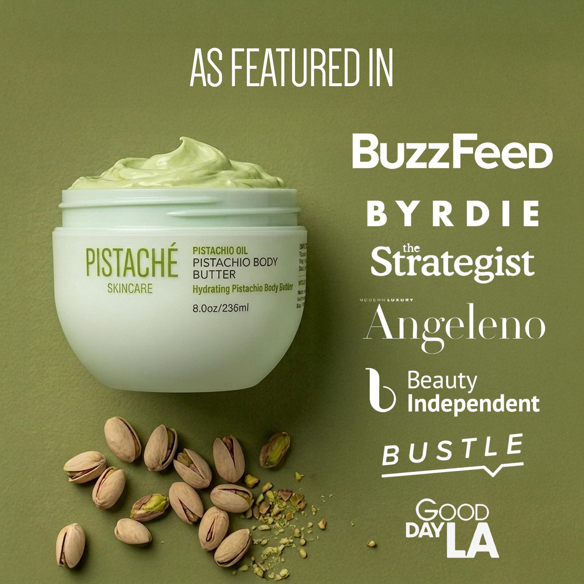 Pistaché Skincare jar with box illustrating premium gifting presentation
