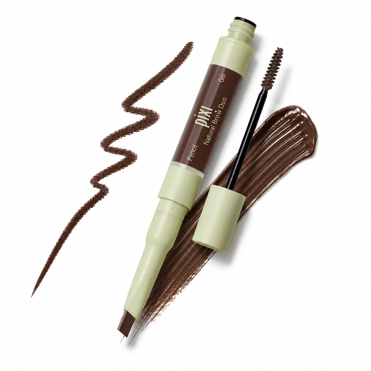 Pixi Brow Duo front packaging showing both pencil and gel for complete brow definition