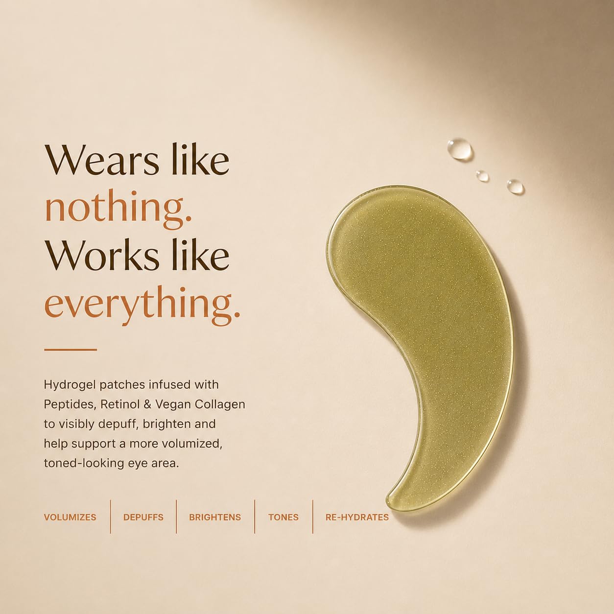 Pixi FortifEYE ingredients arranged to show peptides and botanical collagen