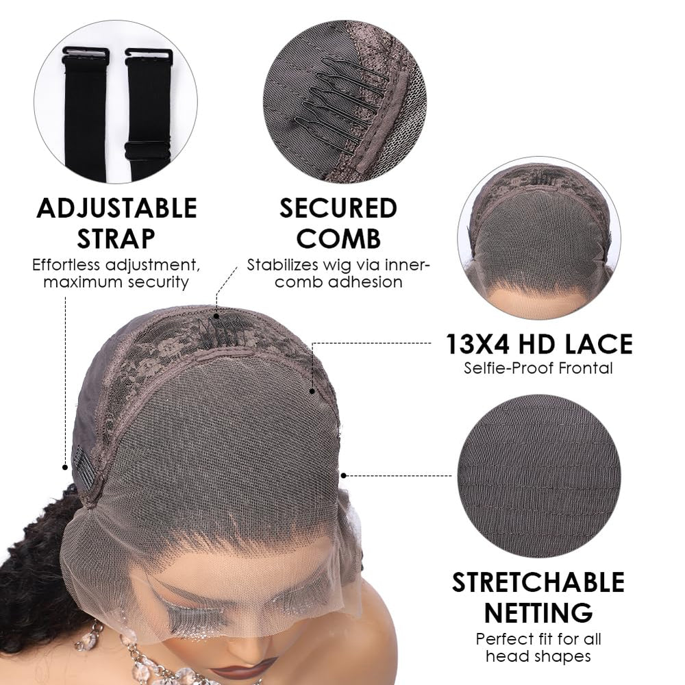Pizazz wig length shown on mannequin for true-to-length measurement benefit