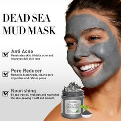 Pjordo green tea avocado mask applied on hand, soothing antioxidant benefit