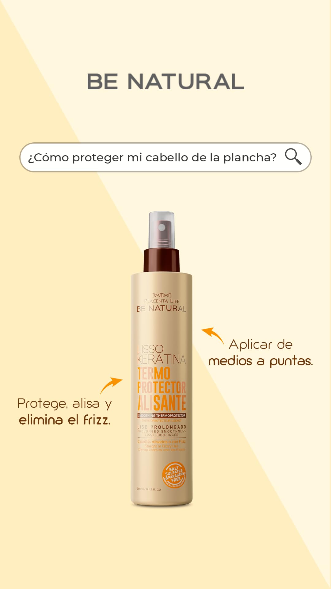 PLACENTA LIFE close-up of lightweight spray texture offering smooth hydration