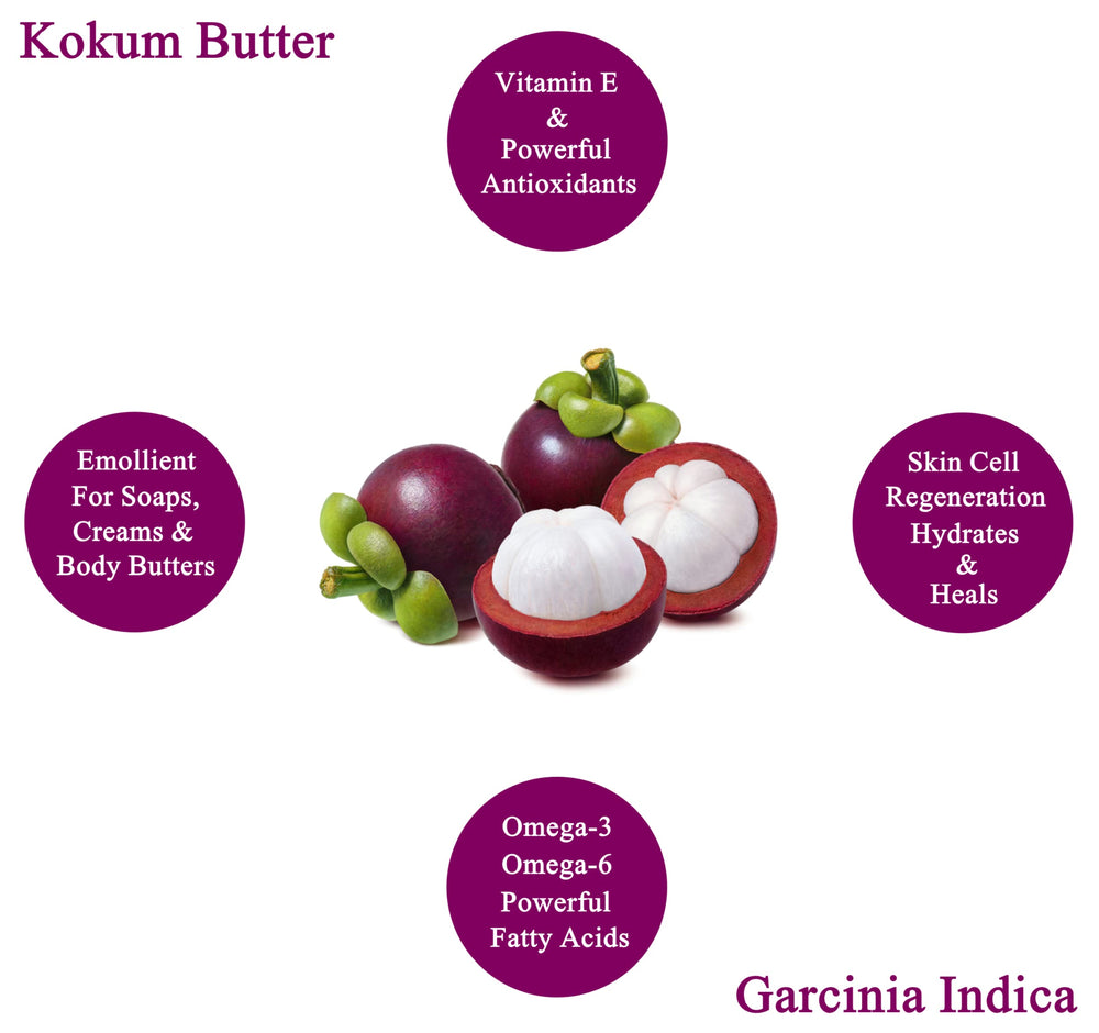 32 oz Plant Guru kokum butter next to ruler for size and quantity clarity