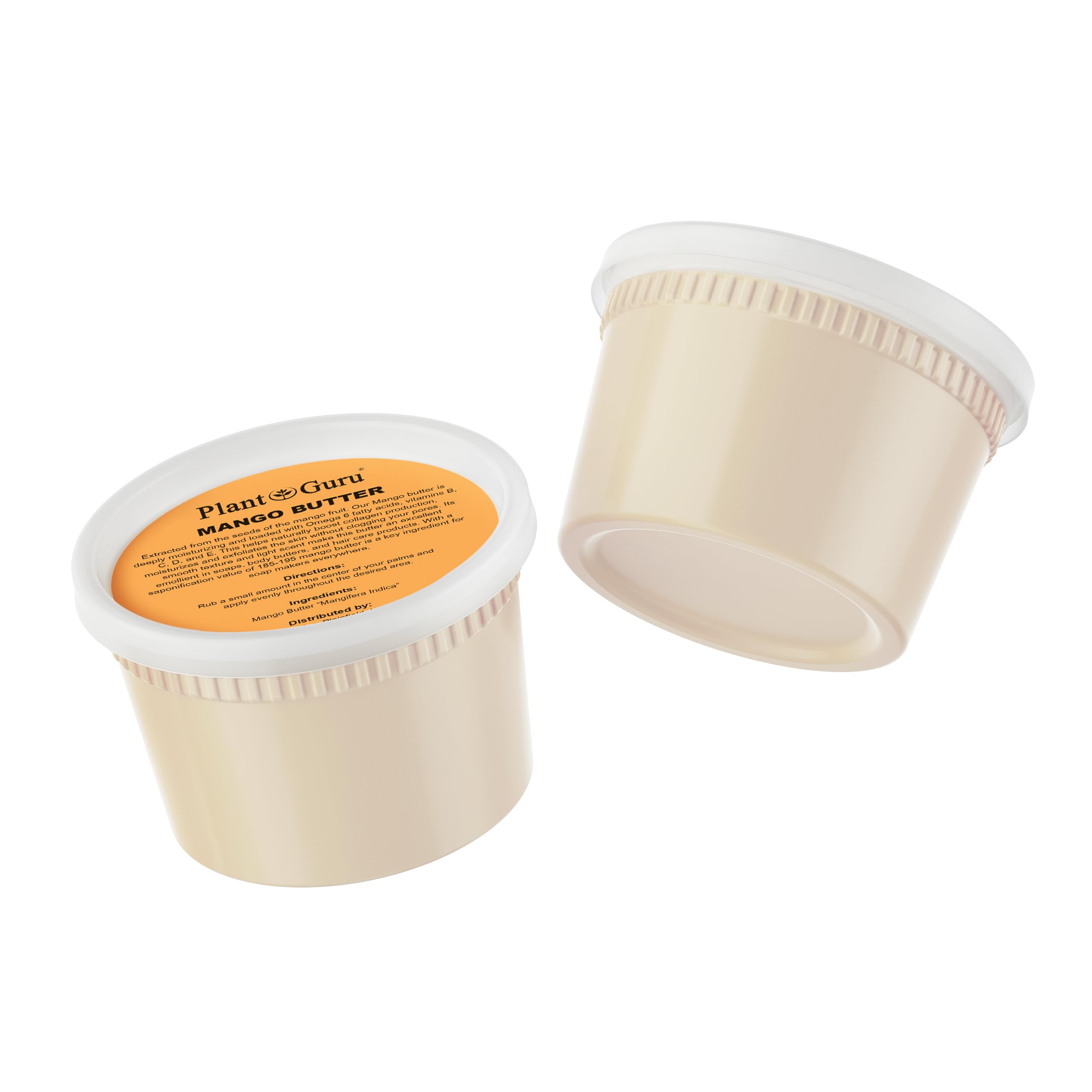 Plant Guru close-up texture of raw mango butter melting for smooth skin absorption