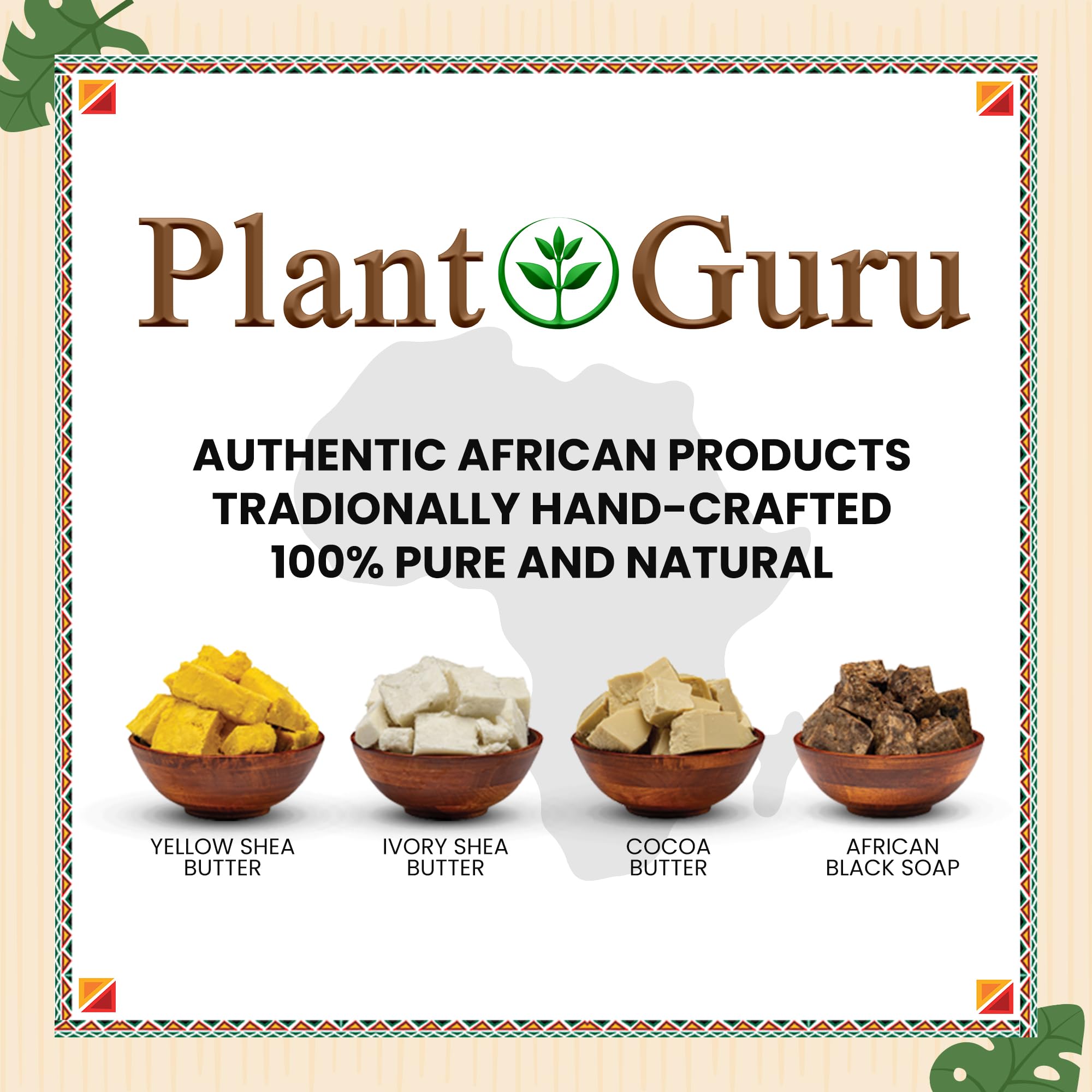 Plant Guru packaging label detail focusing on natural ingredients and honest sourcing benefit
