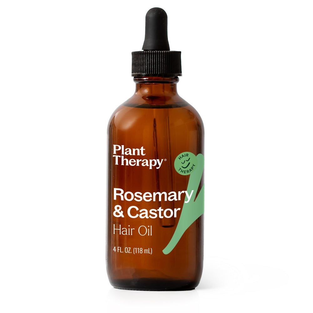 Plant Therapy before and after hair ends showing reduced frizz benefit