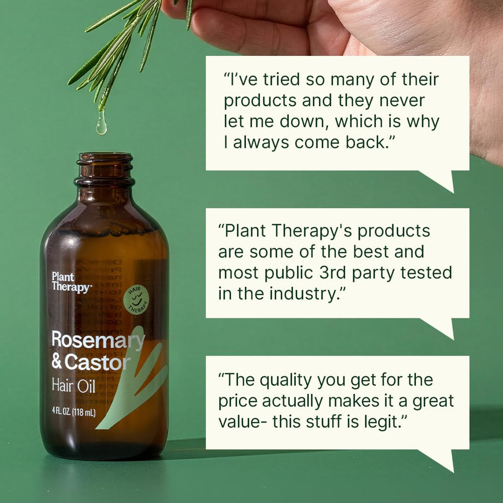 Plant Therapy bottle beside a ruler showing 4 oz scale and travel convenience