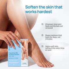 PLANTIFIQUE close-up of foot mask serum texture for intense hydration