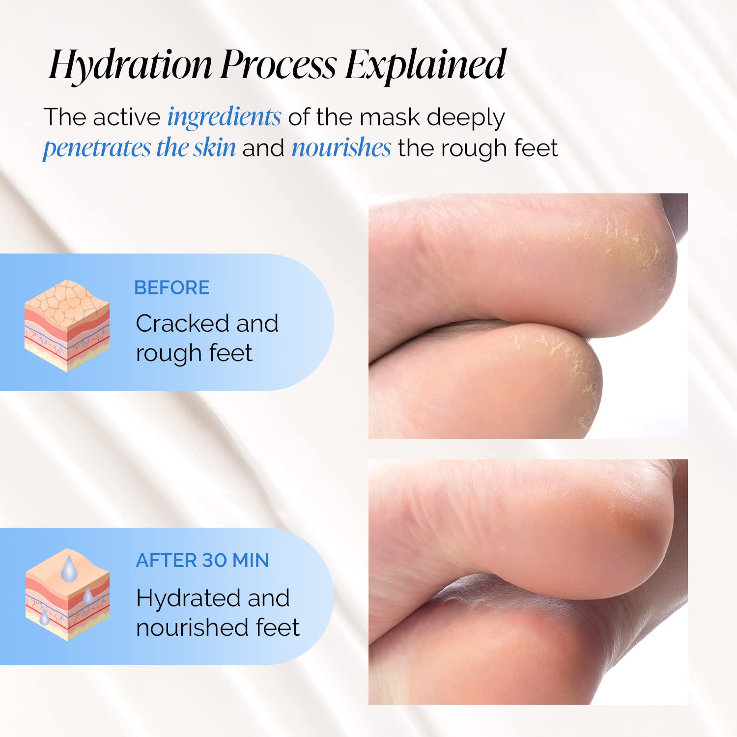 PLANTIFIQUE opened pair revealing moisturizing bootie interior